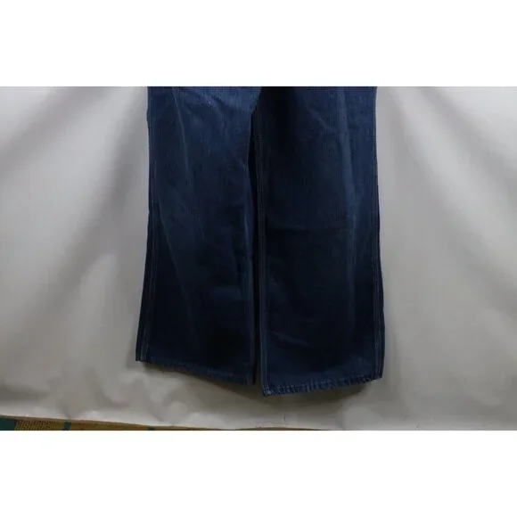 Vintage 60s 70s Big Mac Mens 30x32 Distressed Square Bak Denim Overalls Bibs USA